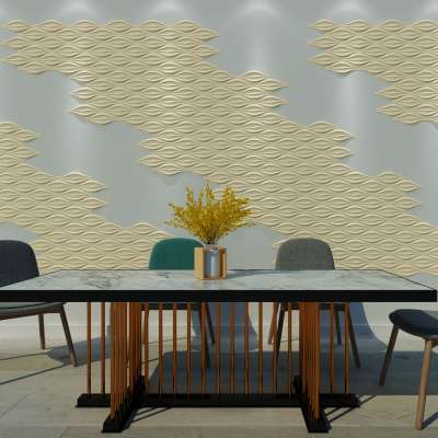 Natural material rough textured wallpaper/ 3d wall panel for arabic decoration