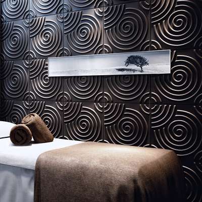 fashion home decor bamboo fiber material interior 3d wall panel paintable color for spa walls