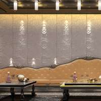 2019 hot sale interior wall decor material 3d melamine tile wall panel for hotel use