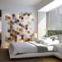 hotel PU leather soft decorative wall sticker